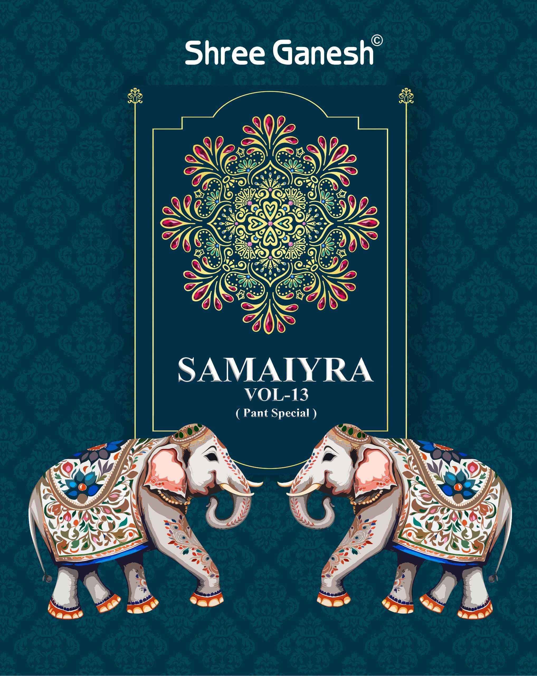 Shree Ganesh Samaiyra Vol 13 Unstitch Cotton Suits Catalog Exporter ( 20 pcs catalog )