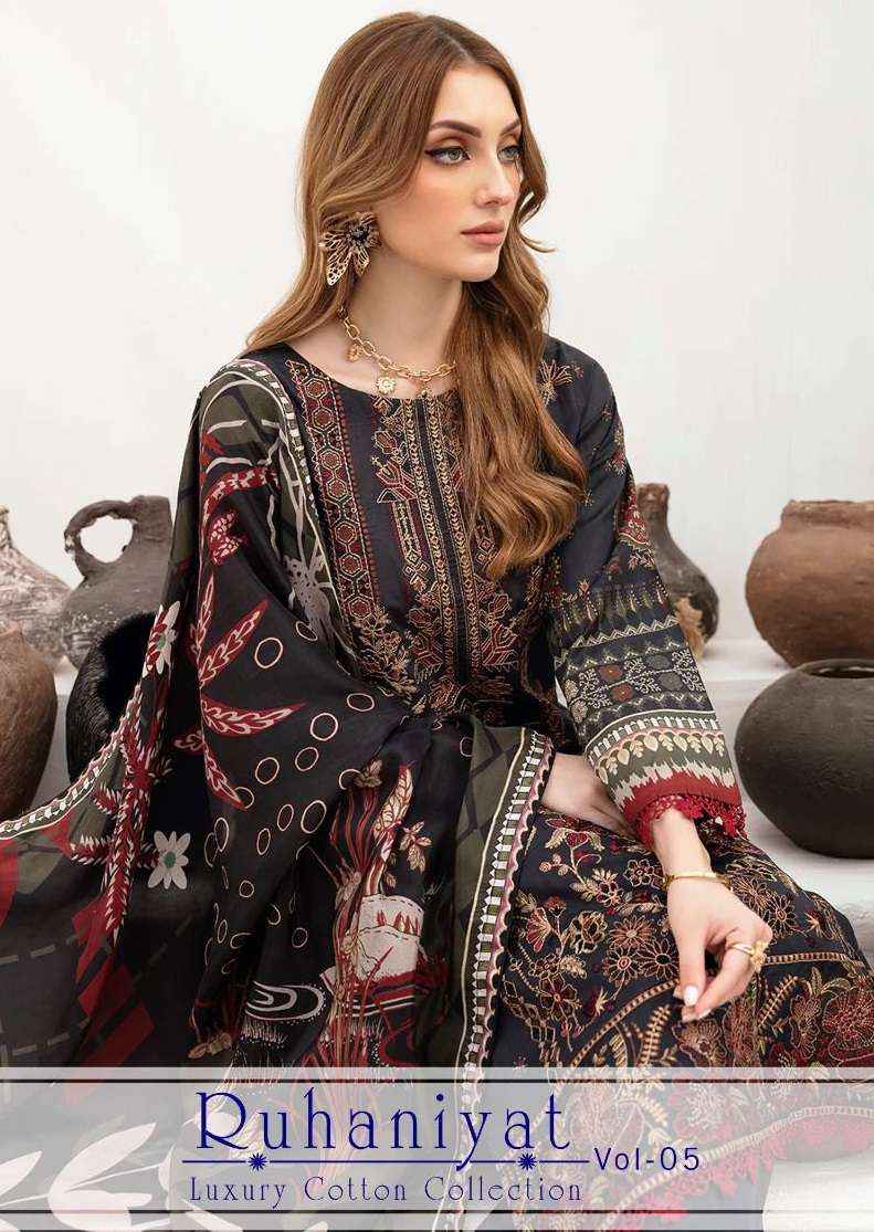 ASIFA NABEEL RUHANIYAT VOL 5 COTTON DIGITAL PRINT SUIT ( 6 pcs catalog )