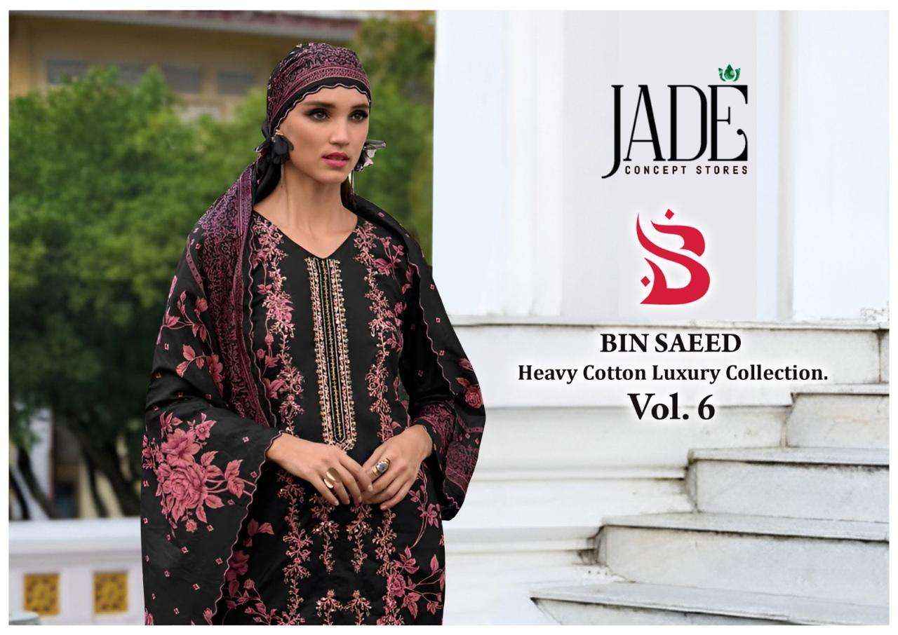 JADE BIN SAEED HEAVY COTTON LUXURY COLLECTION VOL 6 COTTON SUIT