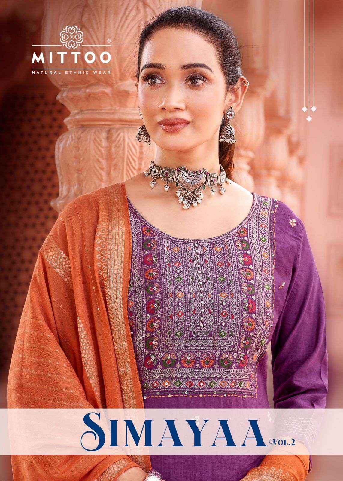 MITTOO SIMAYAA VOL 2 VISCOSE FANCY EMBROIDERIES KURTI COMBO SET ( 6 PCS CATALOG )