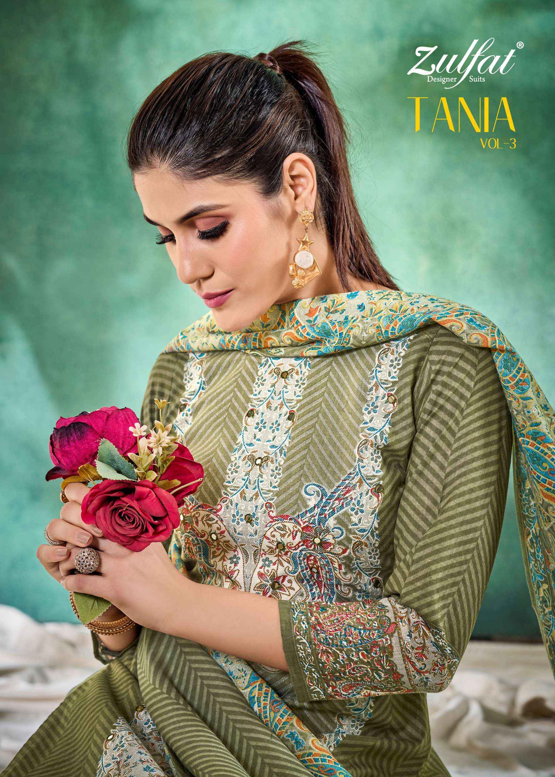 ZULFAT DESIGNER TANIA VOL 3 COTTON SALWAR SUIT ( 6 PCS CATALOG )