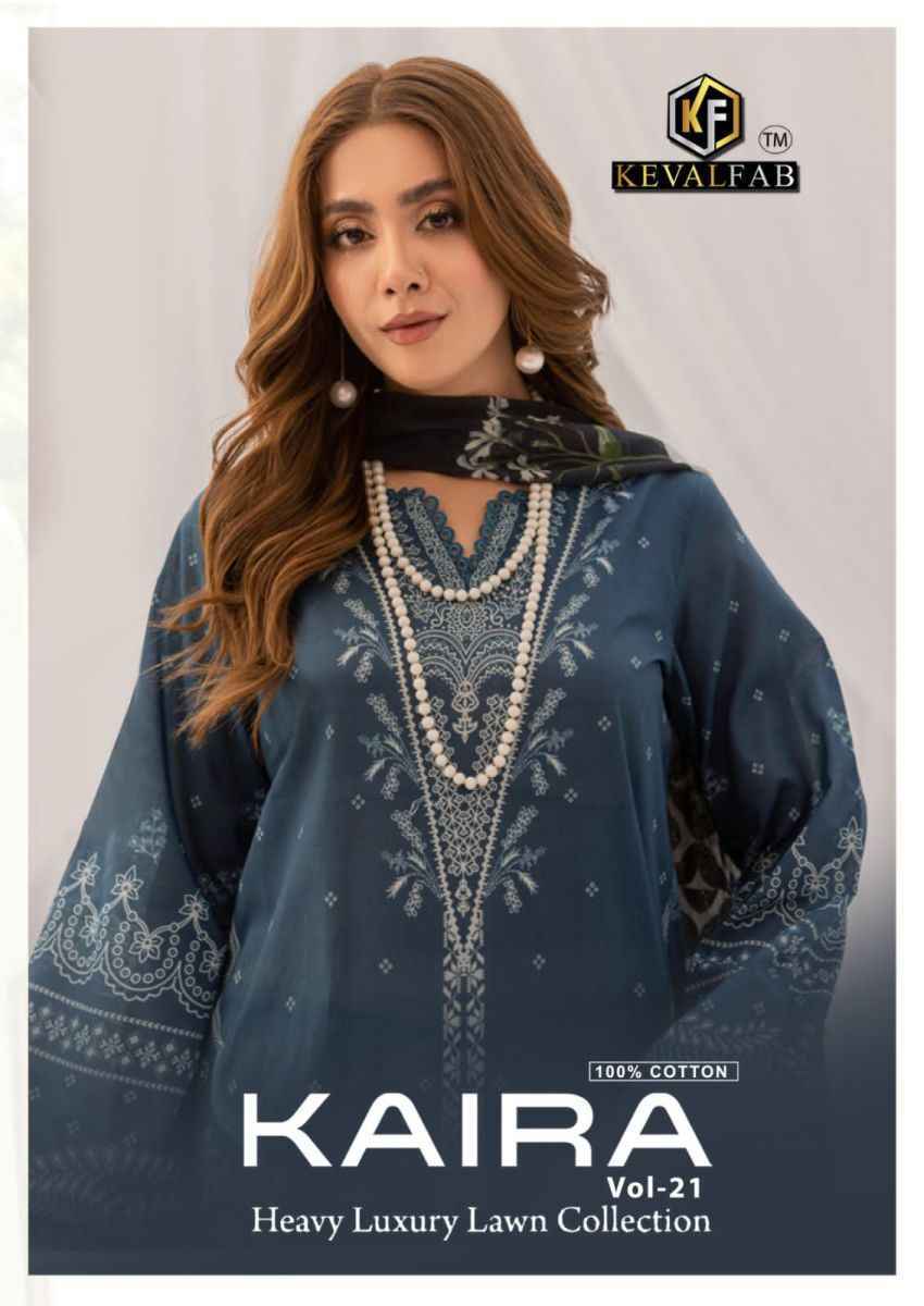 Keval Fab Kaira Vol 21 Cotton Salwar Kameez ( 6 pcs Catalogue )