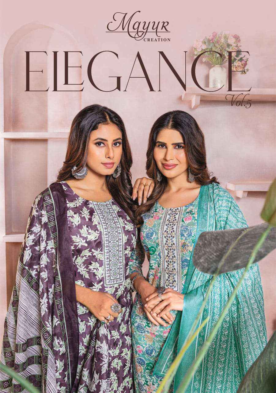 MAYUR CREATION ELEGANCE VOL 5 COTTON PRINT DRSS  MATERIAL ( 10 PCS CATALOG )