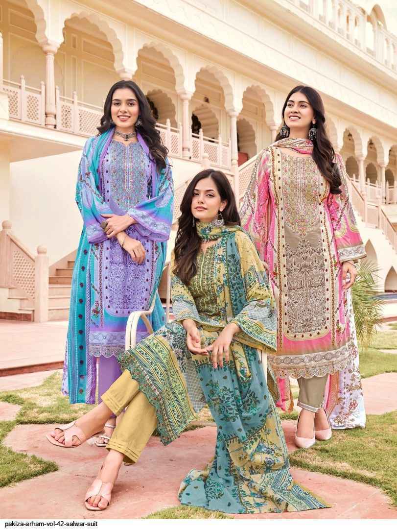 Pakiza Prints Arham Vol 42 Lawn Salwar Kameez (10 pcs Catalogue )