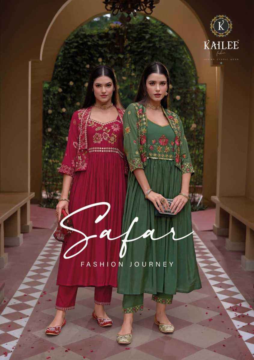 Kailee Fashion Safar Silk Readymade Suit Surat Factory Wholesale ( 5 pcs Catalogue )