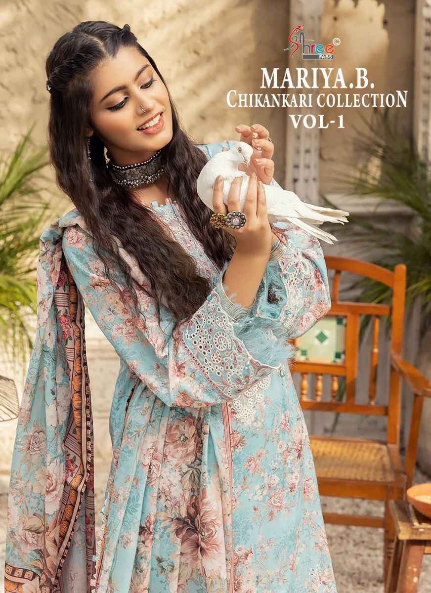 Shree Fabs Mariya B Chikankari Collection Vol 1 Cotton pakistani suits ( 6 pcs Catalogue )