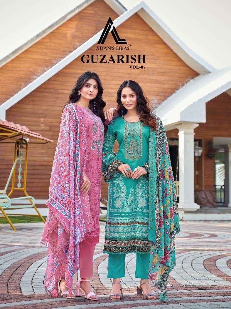 ADAN LIBAS GUZARISH VOL 14 COTTON DIGITAL PRINTS WITH FANCY DUPATTA WORK SUIT ( 8 PCS CATALOG )