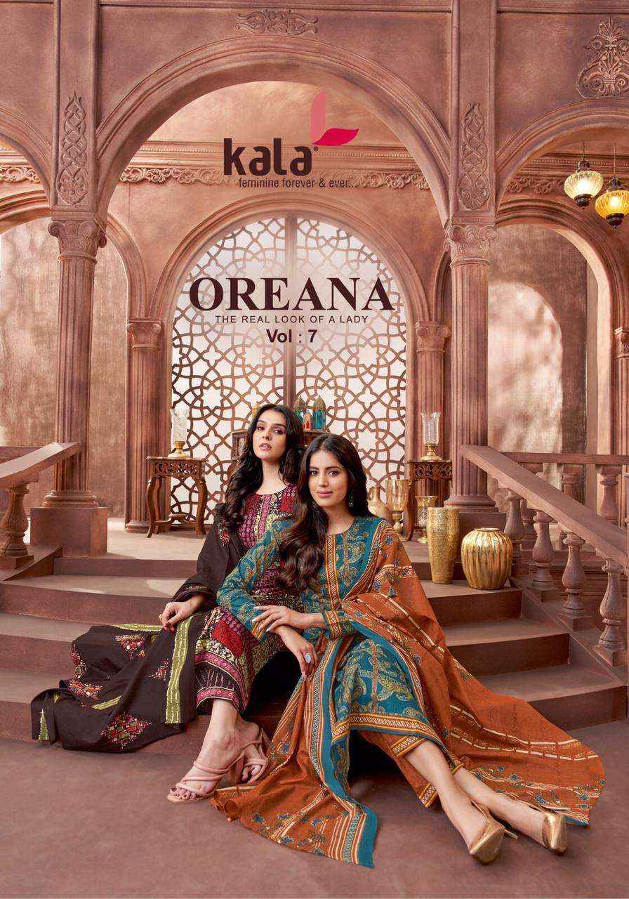 KALA FASHION OREANA VOL 7 COTTON JAIPURI DRESS MATERIAL ( 12 PCS CATALOG )