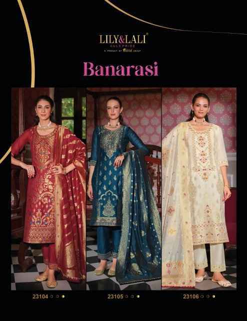 Lily & Lali Banarasi Wholesale Silk Kurti Combo 6 pcs Catalogue