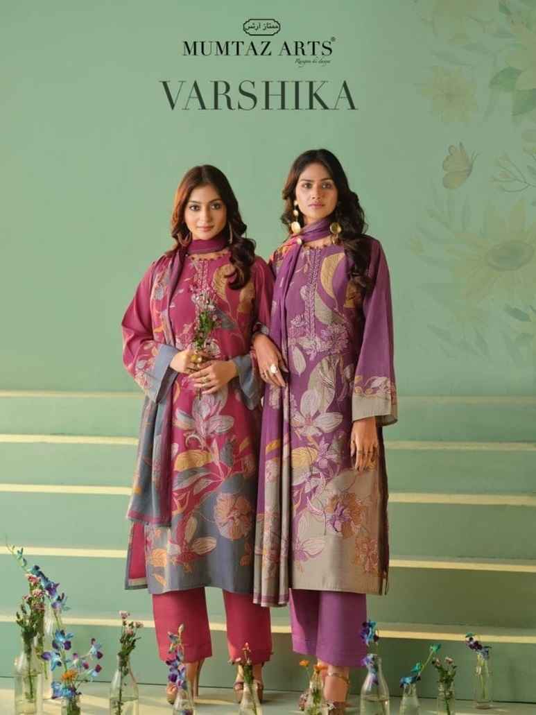 Mumtaz Arts Varshika Wholesale Viscose Musline Salwar Kameez 4 pcs Catalogue