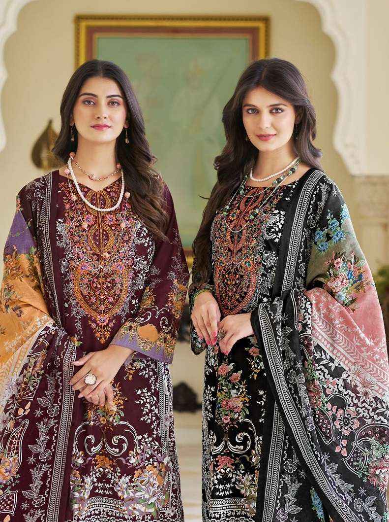 PAKIZA PRINTS IRAM VOL 44 LAWN COTTON DRESS MATERIAL ( 10 PCS CATALOG )