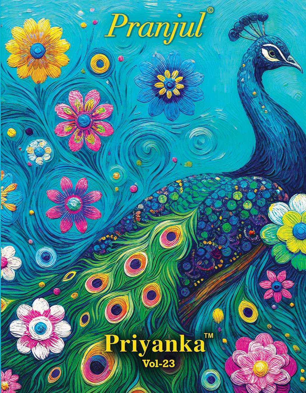 PRANJUL PRIYANKA VOL 23 COTTON JAIPURI PRINT DRESS MATERIAL ( 36 PCS CATALOG )