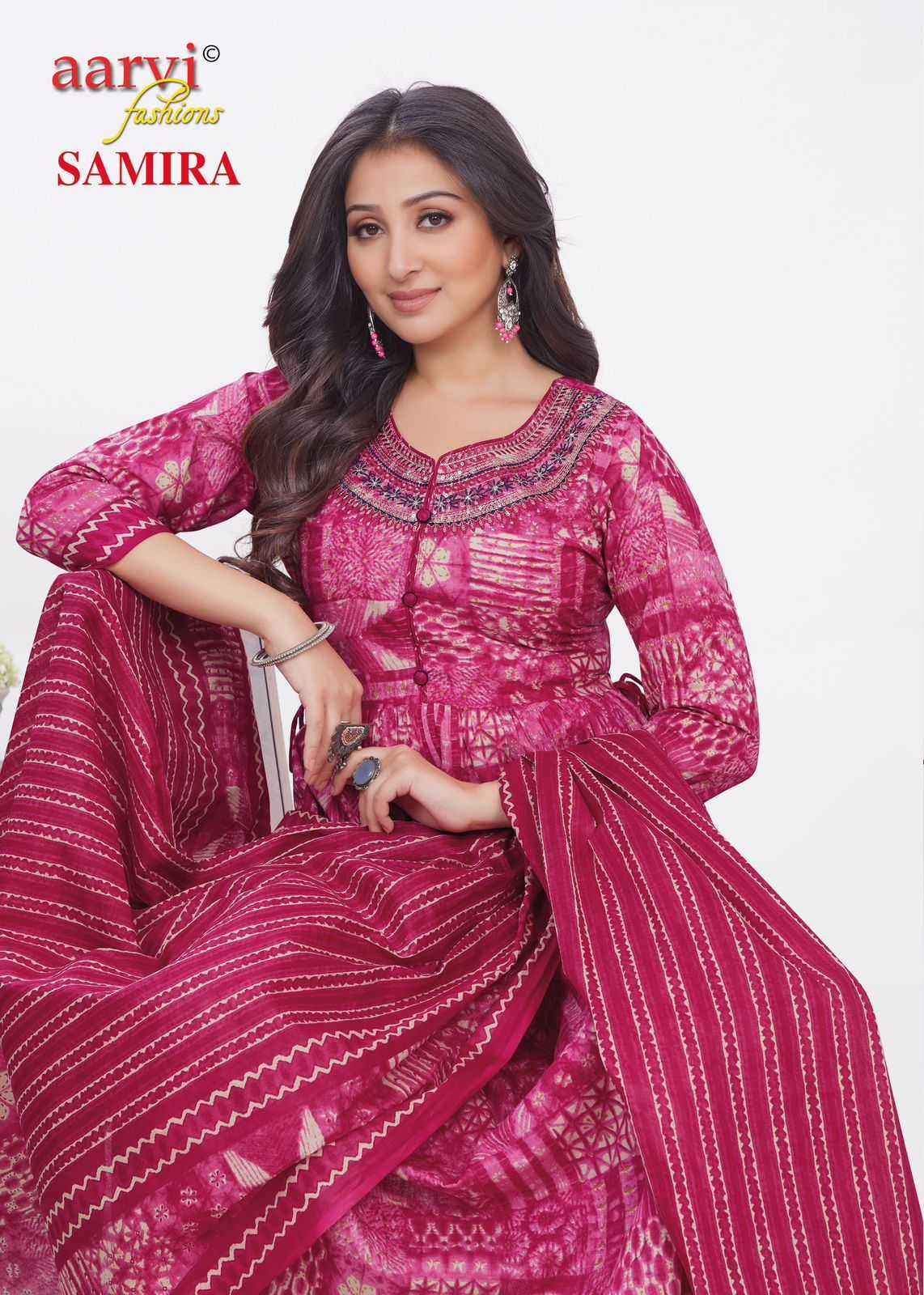 AARVI FASHION SAMIRA VOL 2 FANCY ALIYA CUT READYMADE SUIT ( 8 PCS CATALOG )