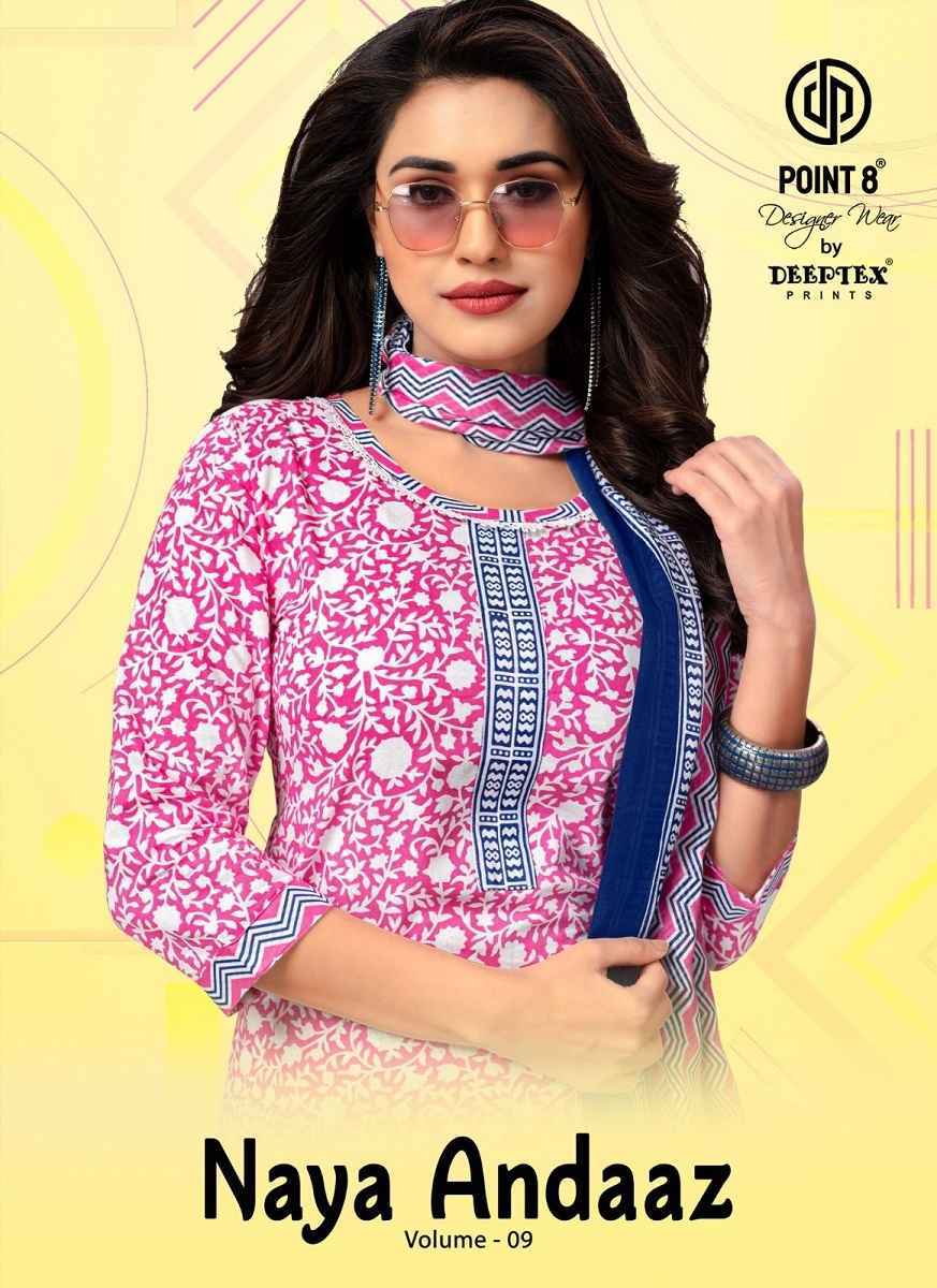 Deeptex Naya Andaaz Vol 9 Cotton Kurti Combo 10 pcs Catalogue