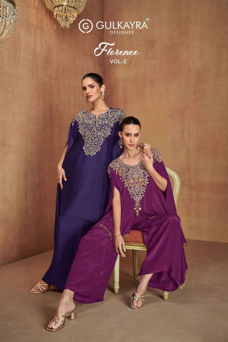 Gulkayra Designer Florence Vol 2 Readymade Chinon Dress 3 pcs Catalogue