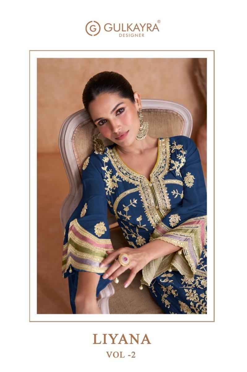 Gulkayra Designer Liyana Vol 2 Readymade Chinon Dress 5 pcs Catalogue