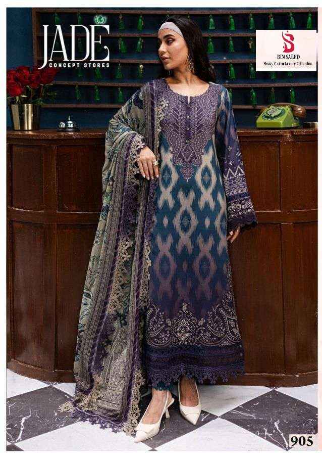 Jade Bin Saeed Heavy Luxury Vol 9 Cotton Pakistani Suits ( 6 pcs Catalogue )