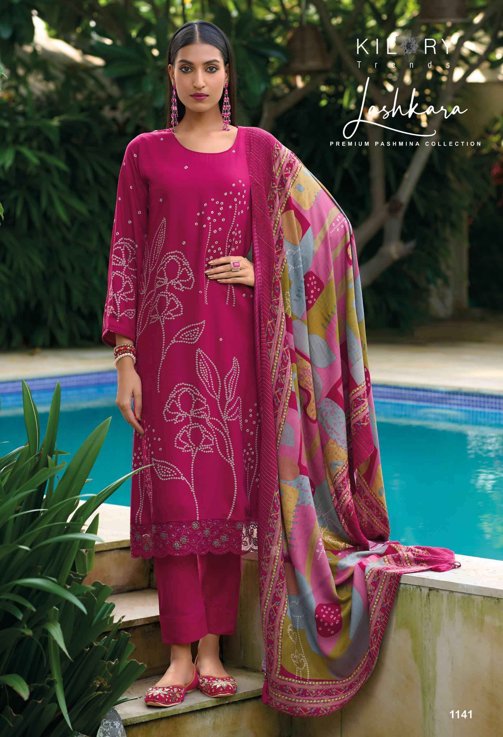 Kilory Lashkara Pashmina Viscose Design Suit Winter Pashmina Suit ( 8 Pcs Catalog )