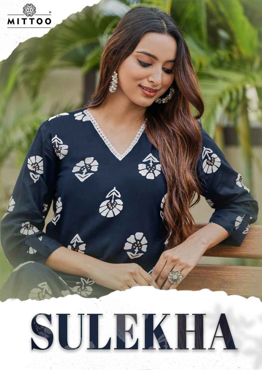 Mittoo Sulekha Rayon Kurti With Bottom 6 pcs Catalogue