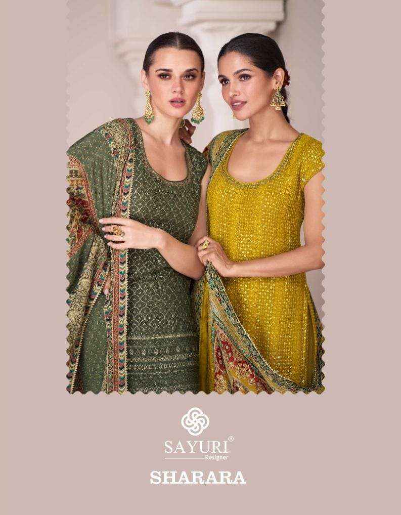 Sayuri Sharara Festive Wear Designer Readymade salwar kameez wholesale price (2 pcs catalog )