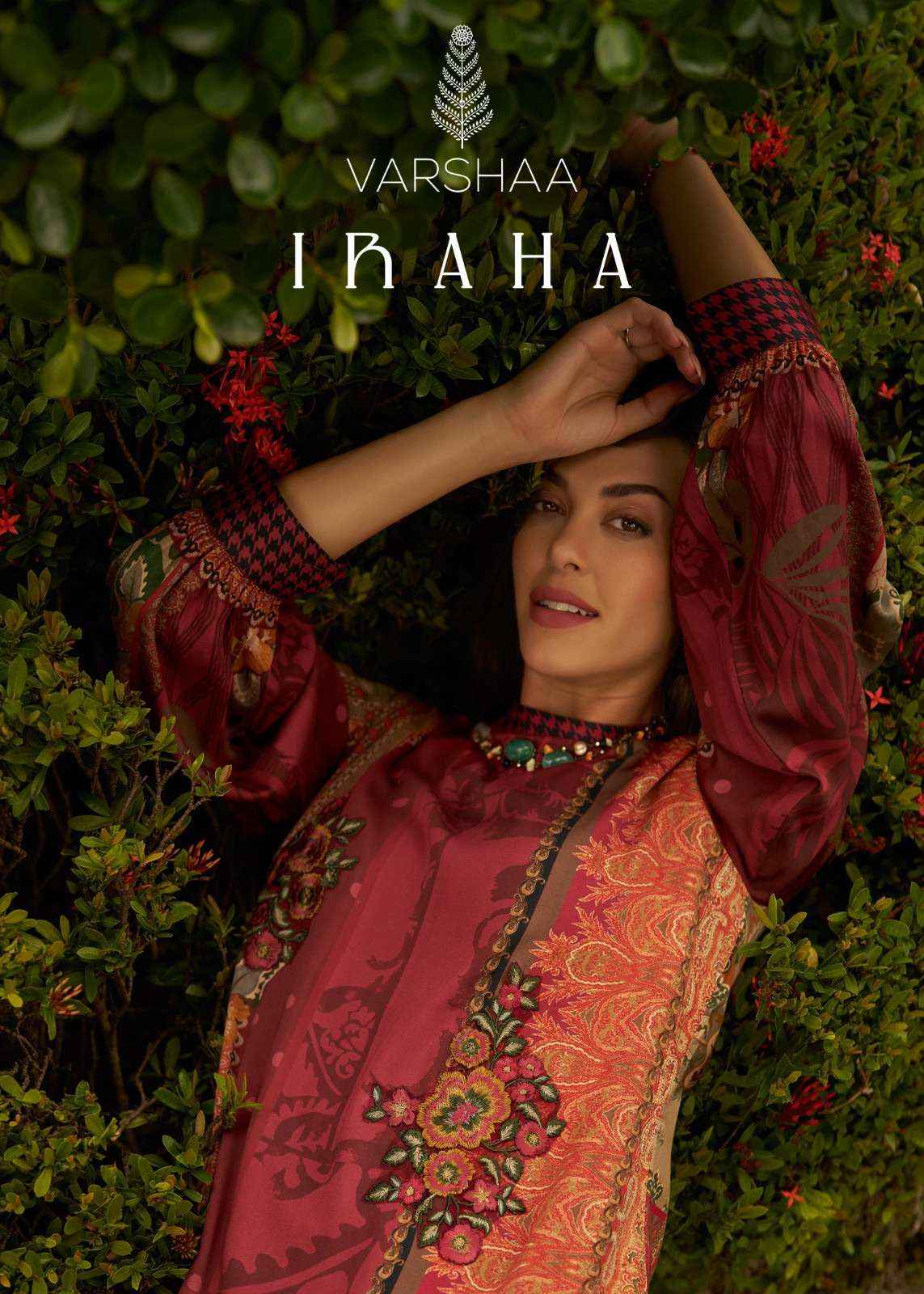 Varsha Iraha Premium Design Pashmina Suit wholesale price (4 pcs catalog )