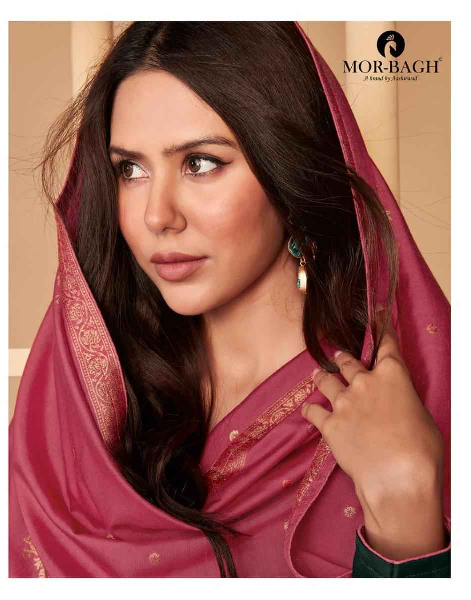 Aashirwad Mor Bagh Saaras Silk salwar kameez wholesale price ( 6 pcs catalog )