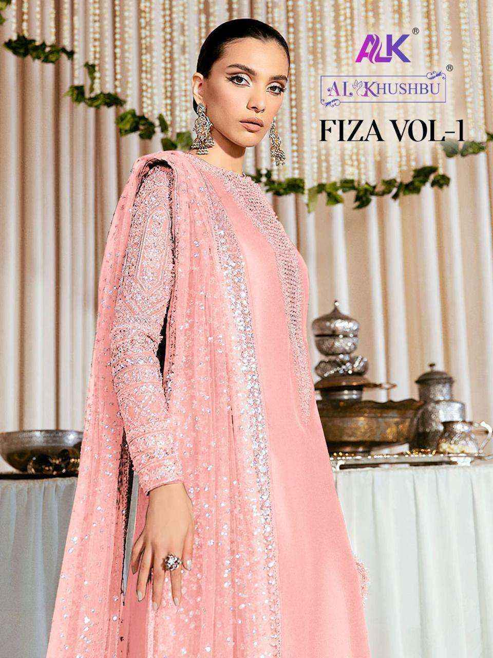 Al Khushbu Fiza Vol 1 Georgette Salwar Kameez Wholesale Price ( 3 Pcs Catalog )