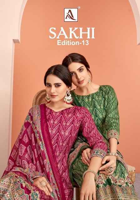 Alok Sakhi Edition 13 Jam Cotton Salwar Kameez Wholesale Price ( 6 Pcs Catalog )