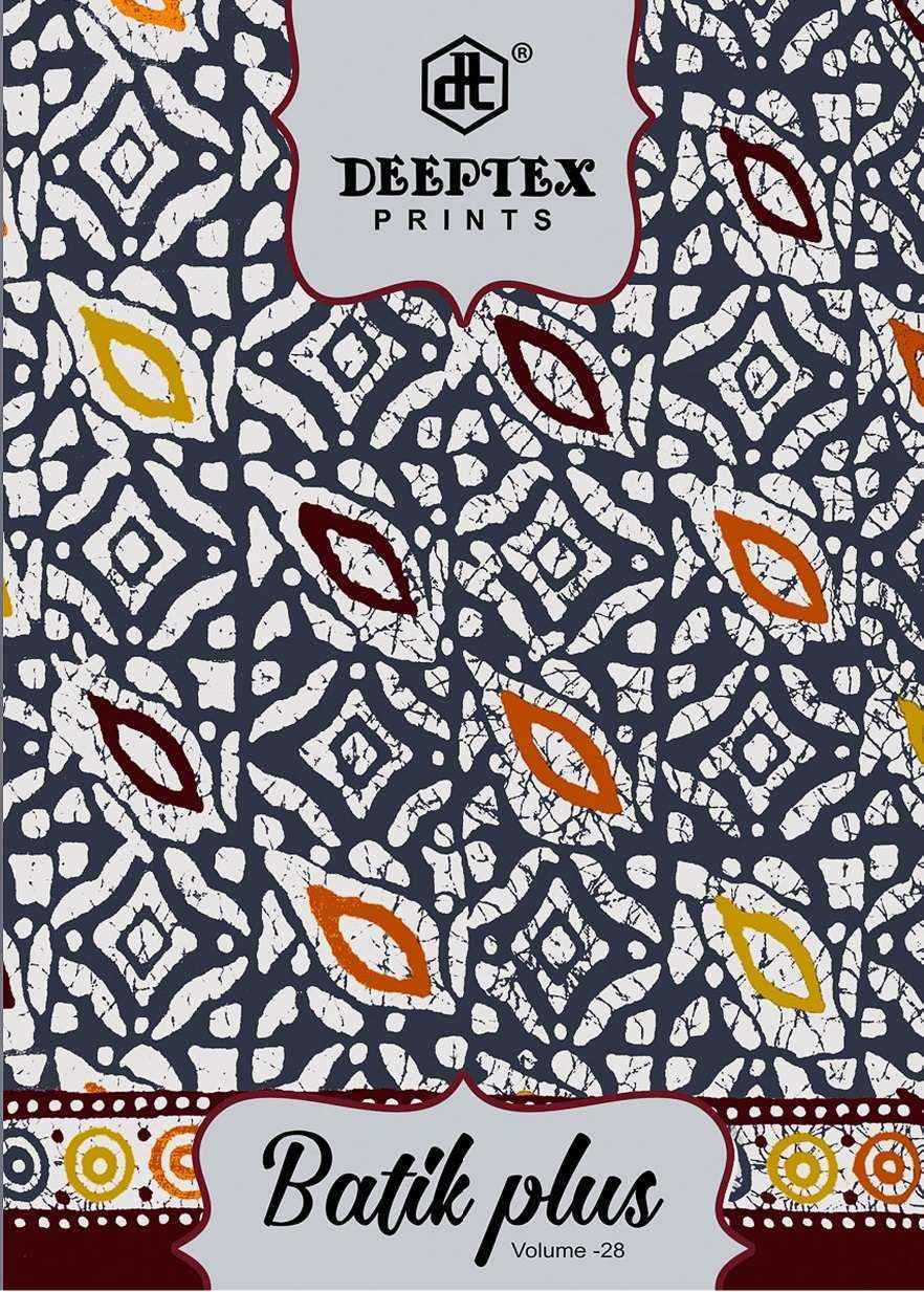 Deeptex Batik Plus Vol 28 Wholesale Cotton Dress Material (10 pcs Catalogue )