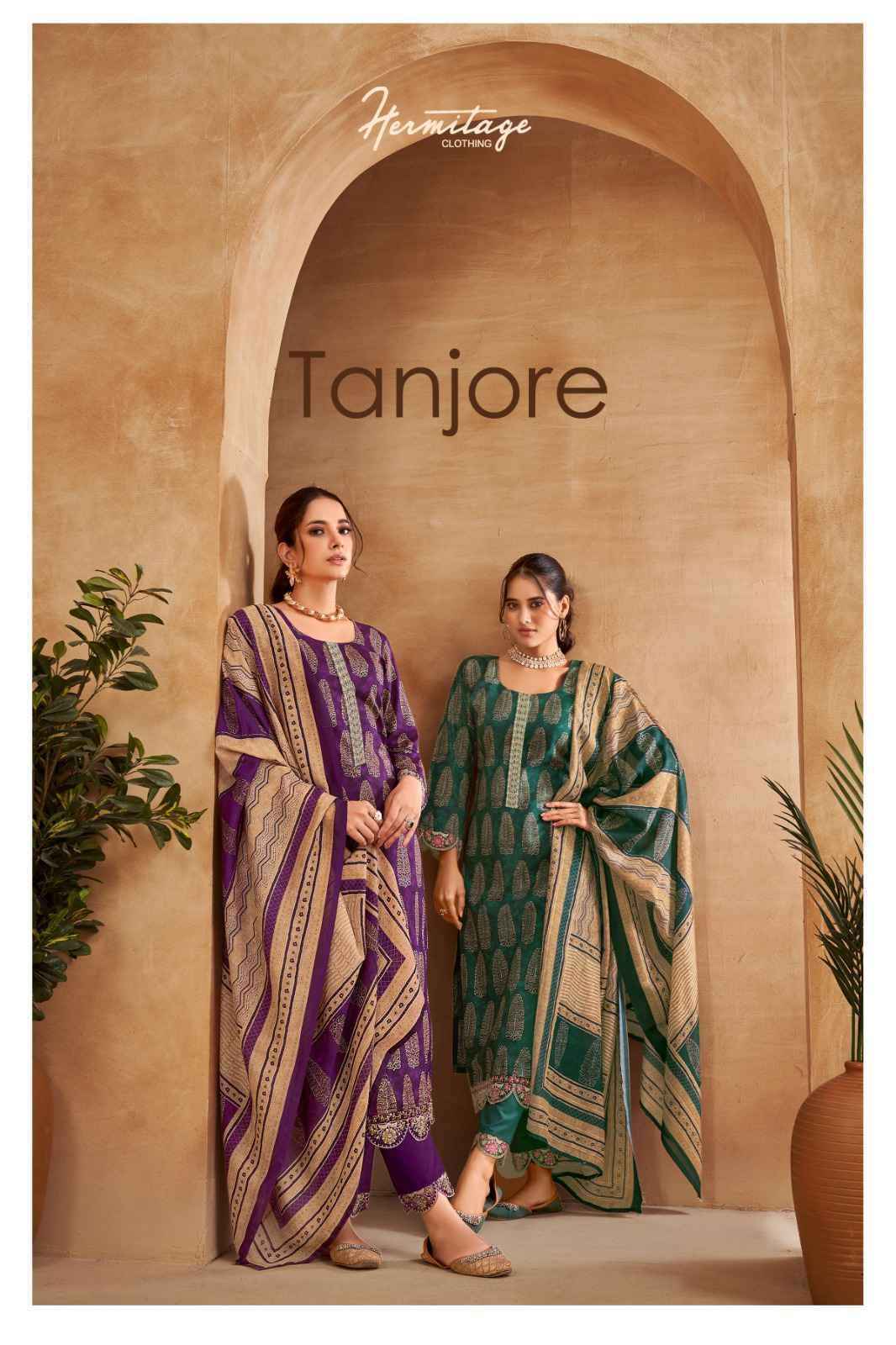 Hermitage Tanjore Salwar Kameez Wholesale Price ( 6 Pcs Catalog )