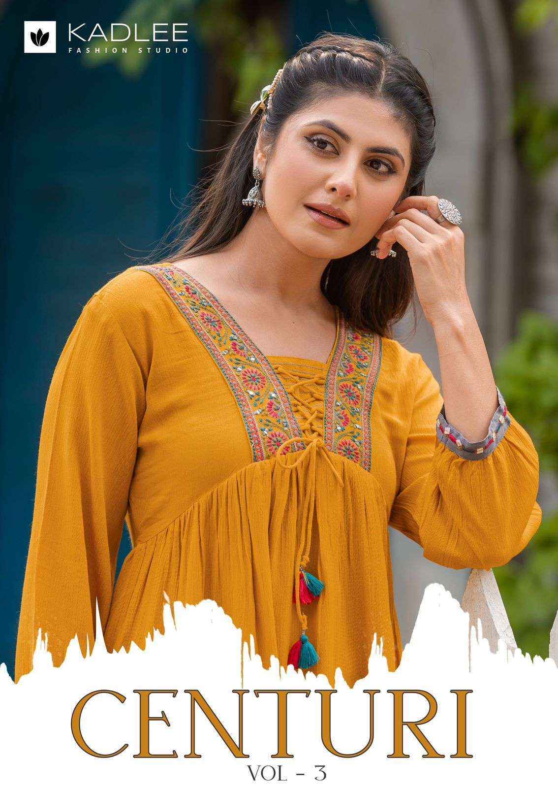 Kadlee Centuri Vol 3 Wholesale Reyon Weastern Top ( 6 pcs Catalogue )