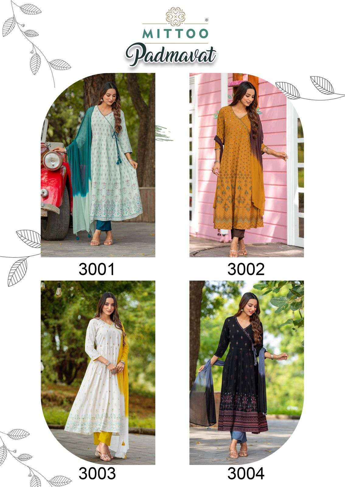 Mittoo Padmavat Designer Readymade Gawn Wholesale Price ( 4 Pcs Catalogue )