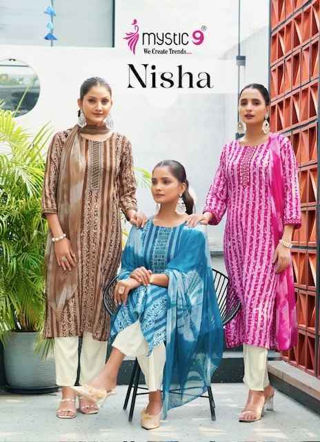 Mystic 9 Nisha Vol 3 Cotton Kurti Combo 8 pcs Catalogue