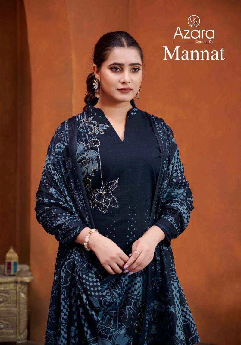 Radhika Fashion Azara Mannat Lawn Cotton Salwar Kameez Wholesale Price ( 4 Pcs Catalog )