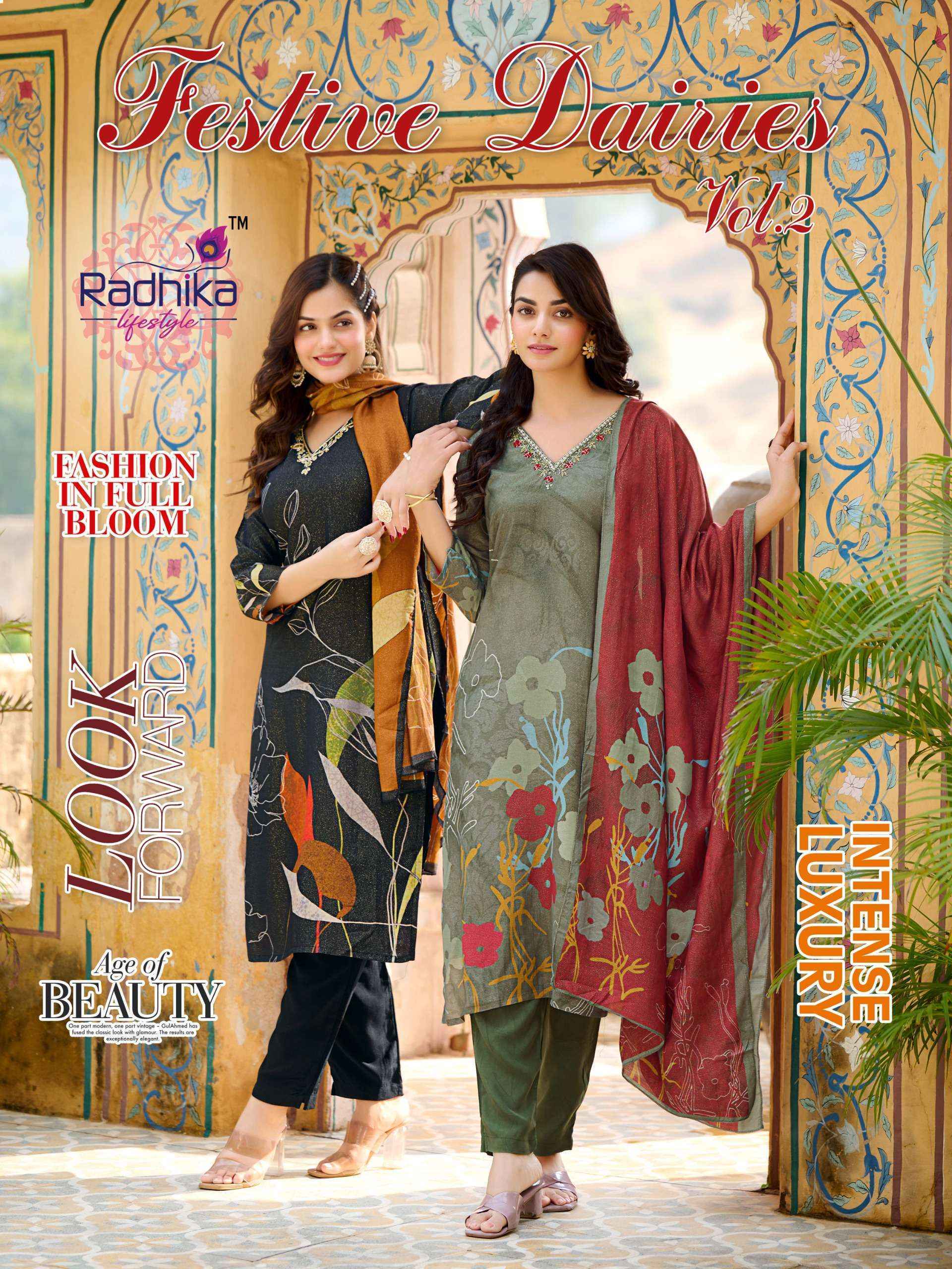 Radhika Lifestyle Festive Diaries Vol 2 Muslin Kurti Combo wholesale price ( 6 pcs catalog )