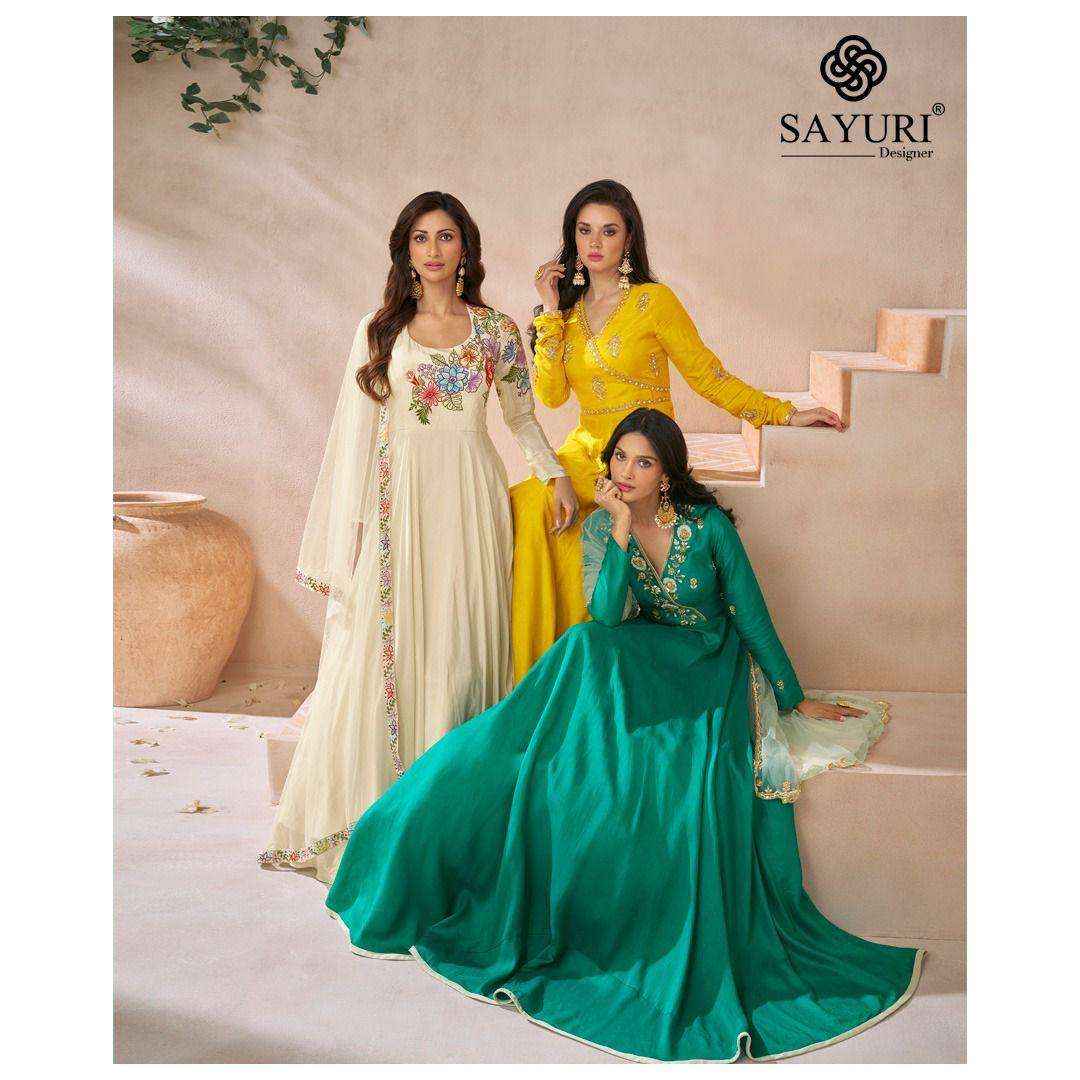 Sayuri Designer Diva 5488 To 5490 Wholesale Designer Gown ( 3 Pcs Catalogue )