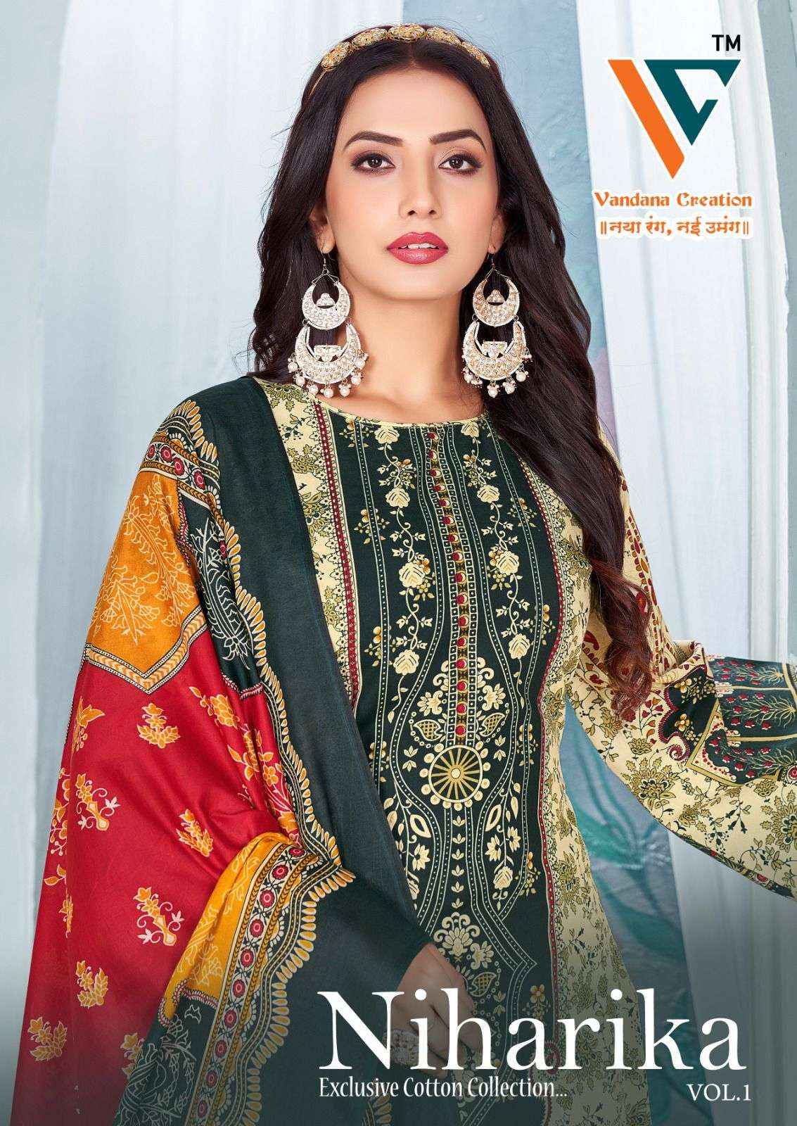 VANDANA‎‎‎‎ CREATION NIHARIKA VOL 1 COTTON SALWAR KAMEEZ ( 8 PCS CATALOGUE )