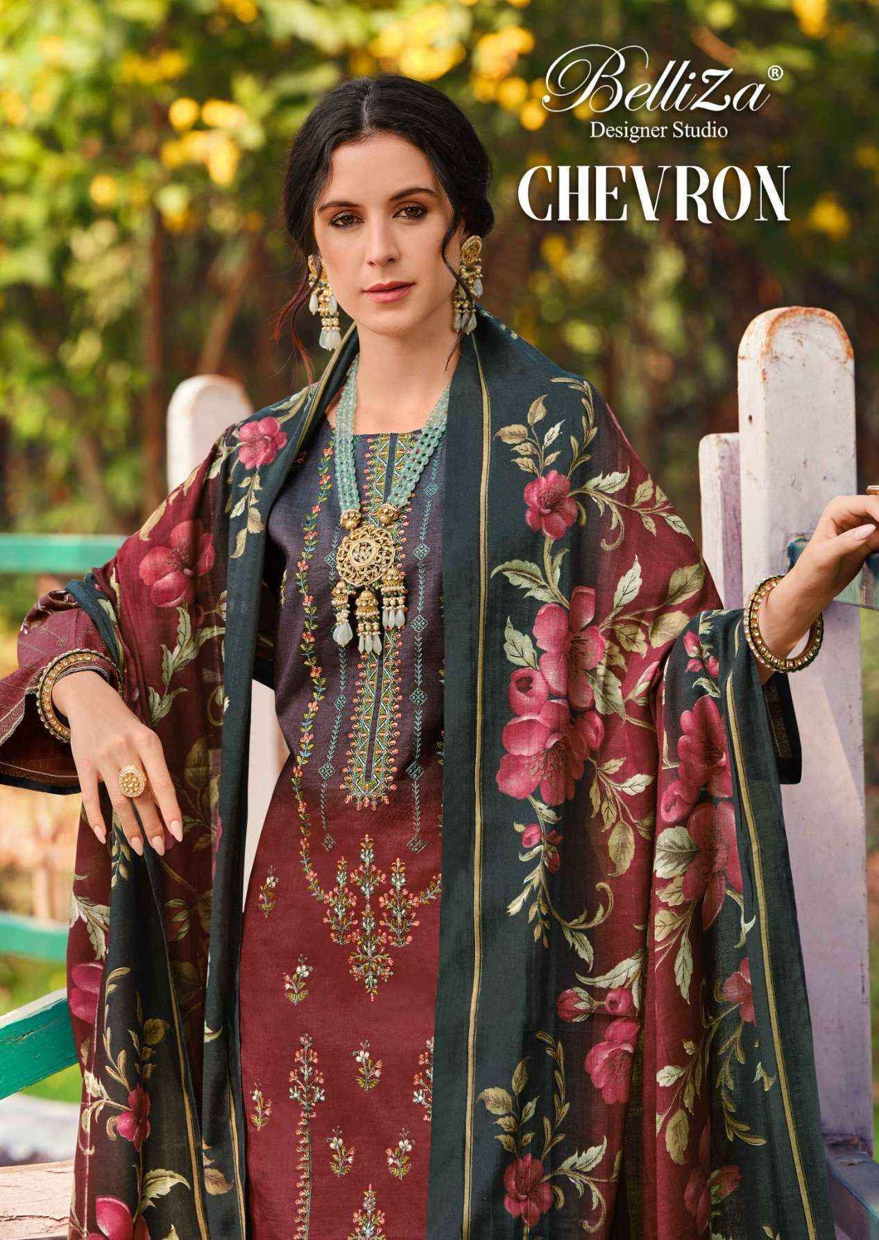 Belliza Designer Chevron Suits Wholesale Online Dealer In Surat ( 8 pcs Catalogue )