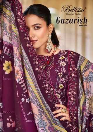 Belliza Designer Guzarish Vol 18 Wholesale Cotton Salwar Kameez ( 8 pcs Catalogue )