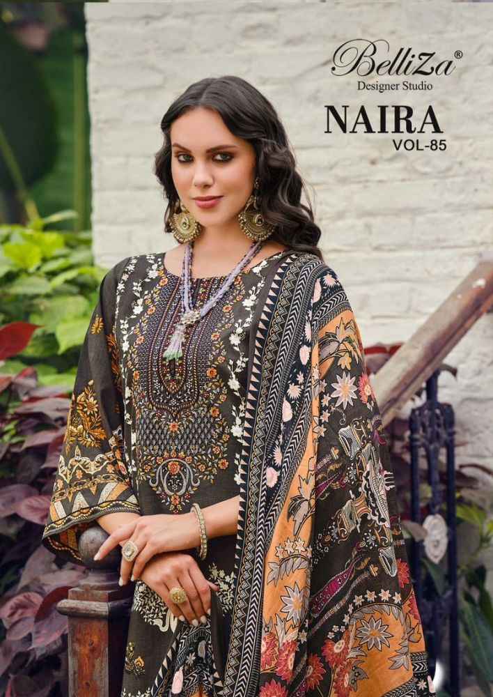 Belliza Designer Naira Vol 85 Latest Catalog Salwar Kameez Wholesale Price ( 8 Pcs Catalogue )