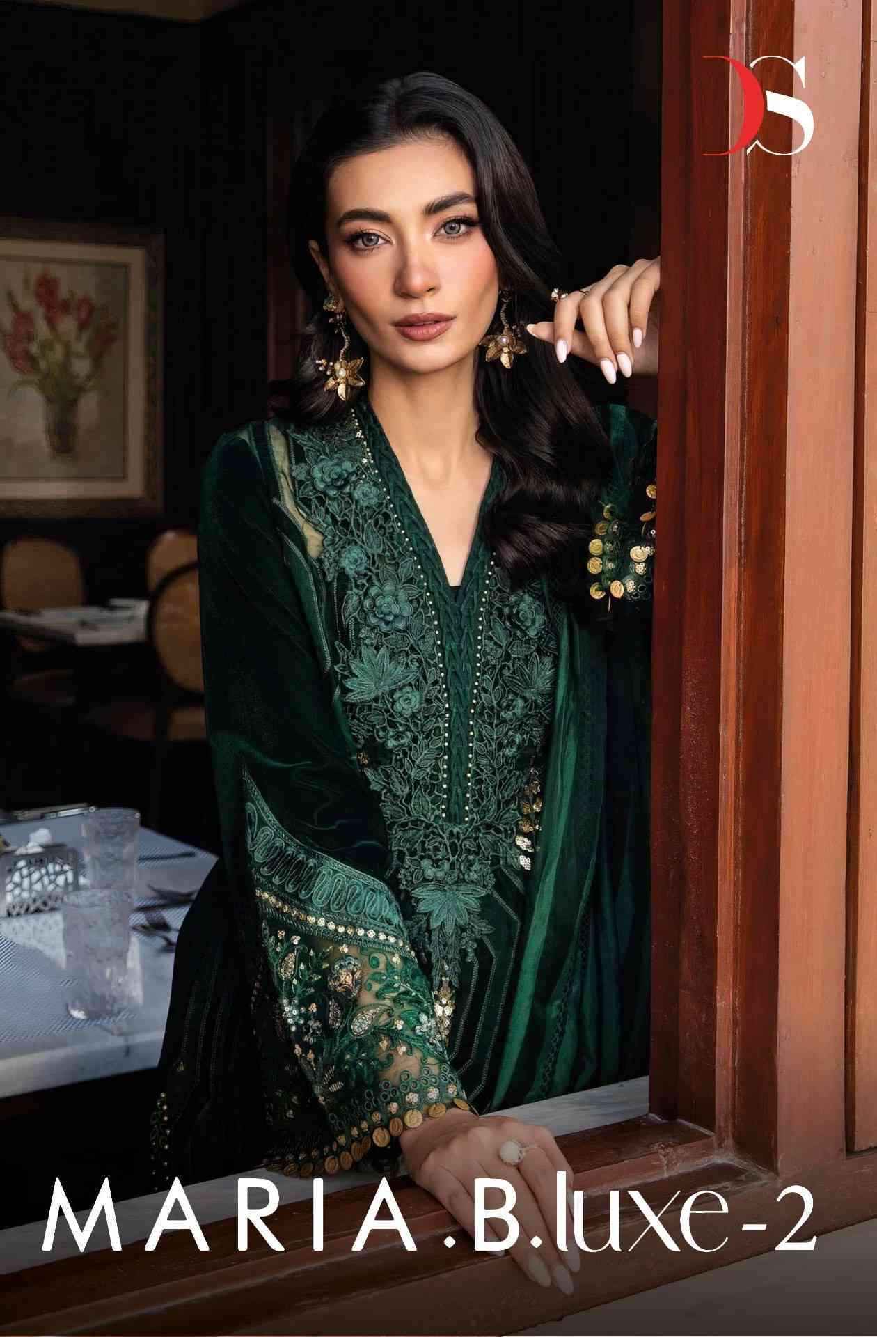 Deepsy Suits Maria B Luxe 2 Embroidered Dress Material ( 5 Pcs Catalogue )