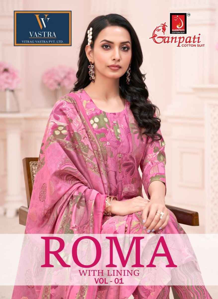 Ganpati Roma Vol 1 Readymade Mexican Silk Wholesale Price ( 15 Pcs Catalog )