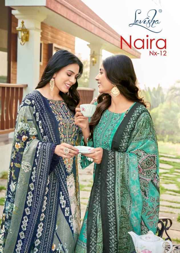 Levisha Naira Nx Vol 12 Cotton Salwar Kameez Wholesale Price ( 8 Pcs Catalog )