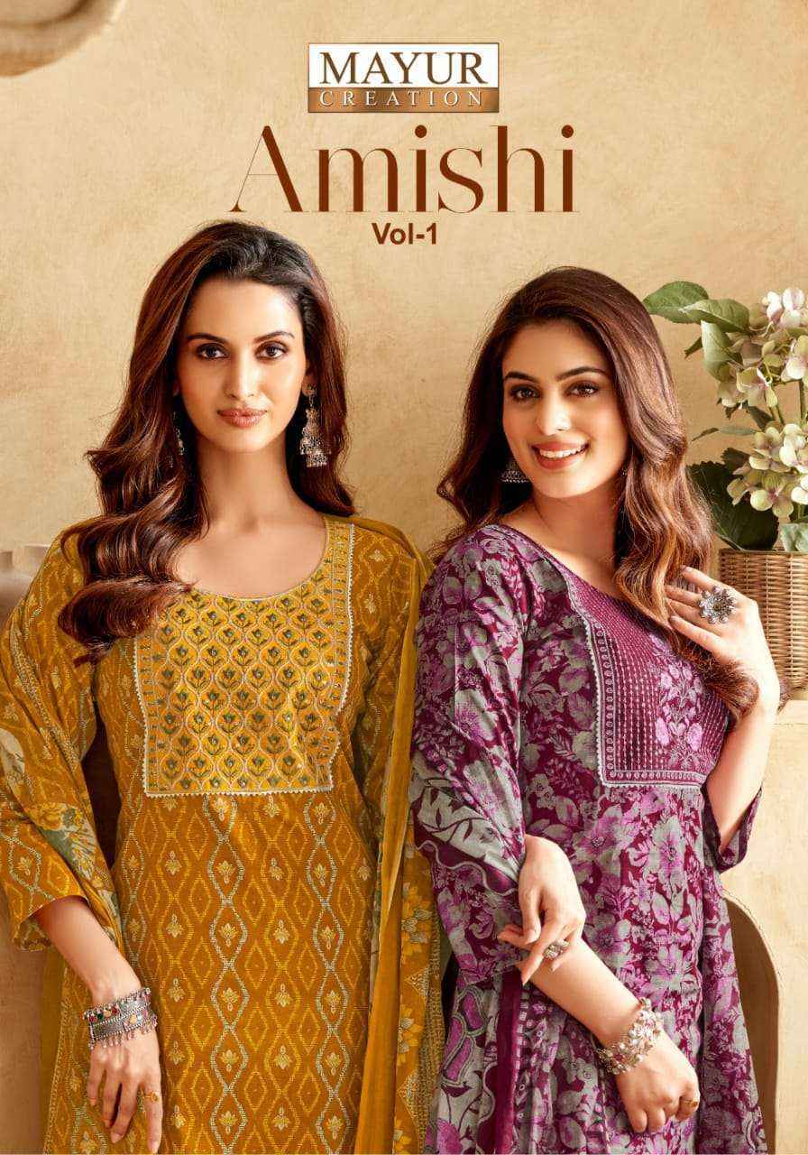 Mayur Creation Amishi Vol 1 Cotton Kurti Combo Wholesale Price ( 10 Pcs Catalog )