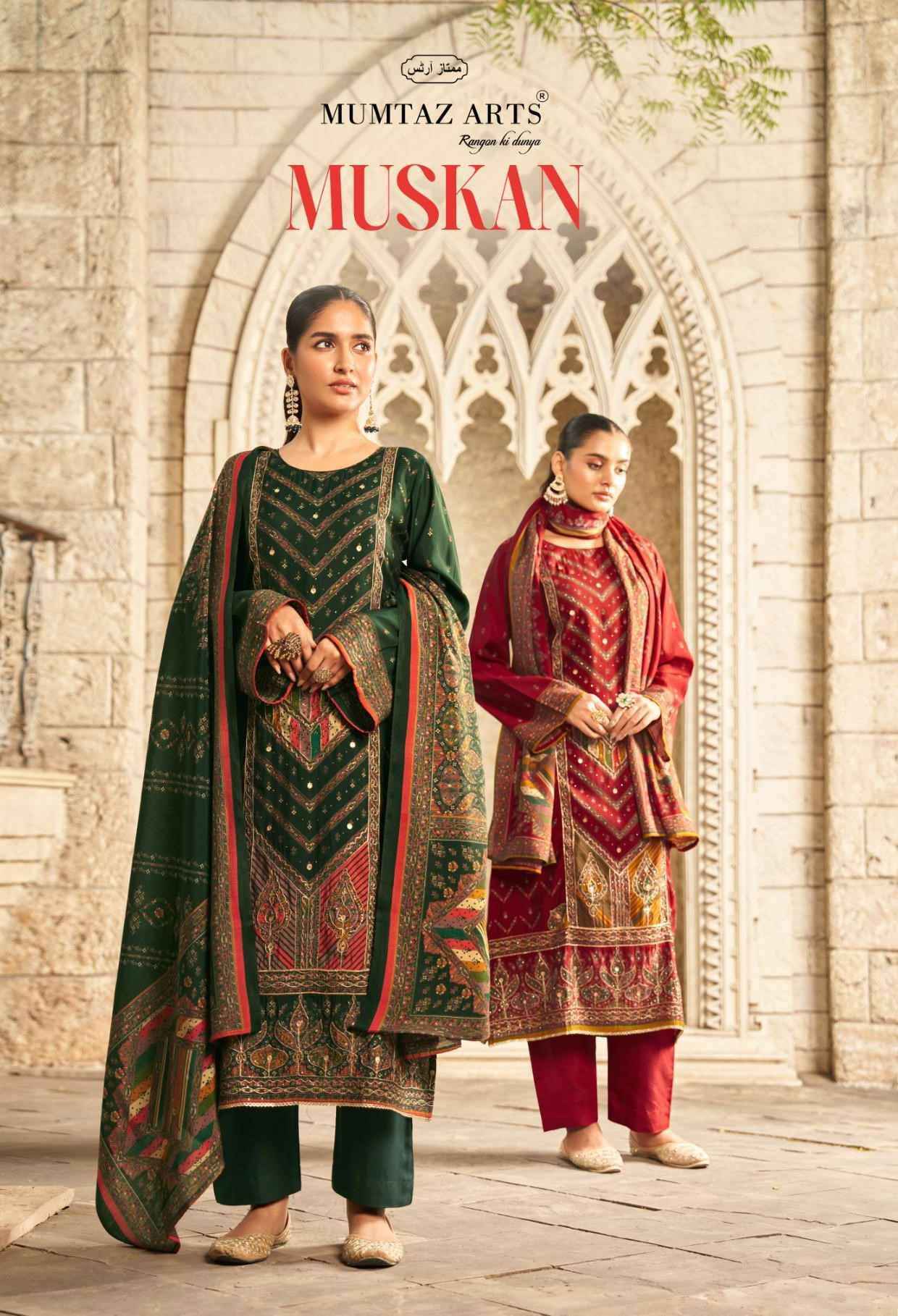 Mumtaz Arts Muskan - Viscose Maslin Ladies Salwar Kameez ( 4 Pcs Catalogue )