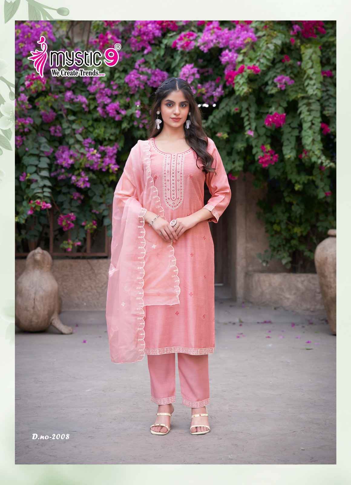 Mystic 9 Flora Vol 2 Viscouse Kurti Combo Wholesale Price ( 8 Pcs Catalog )