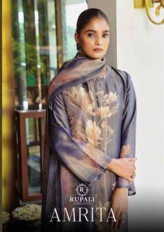 Rupali Fashion Amrita Suits Latest catalog Wholesale Price ( 4 pcs Catalogue )