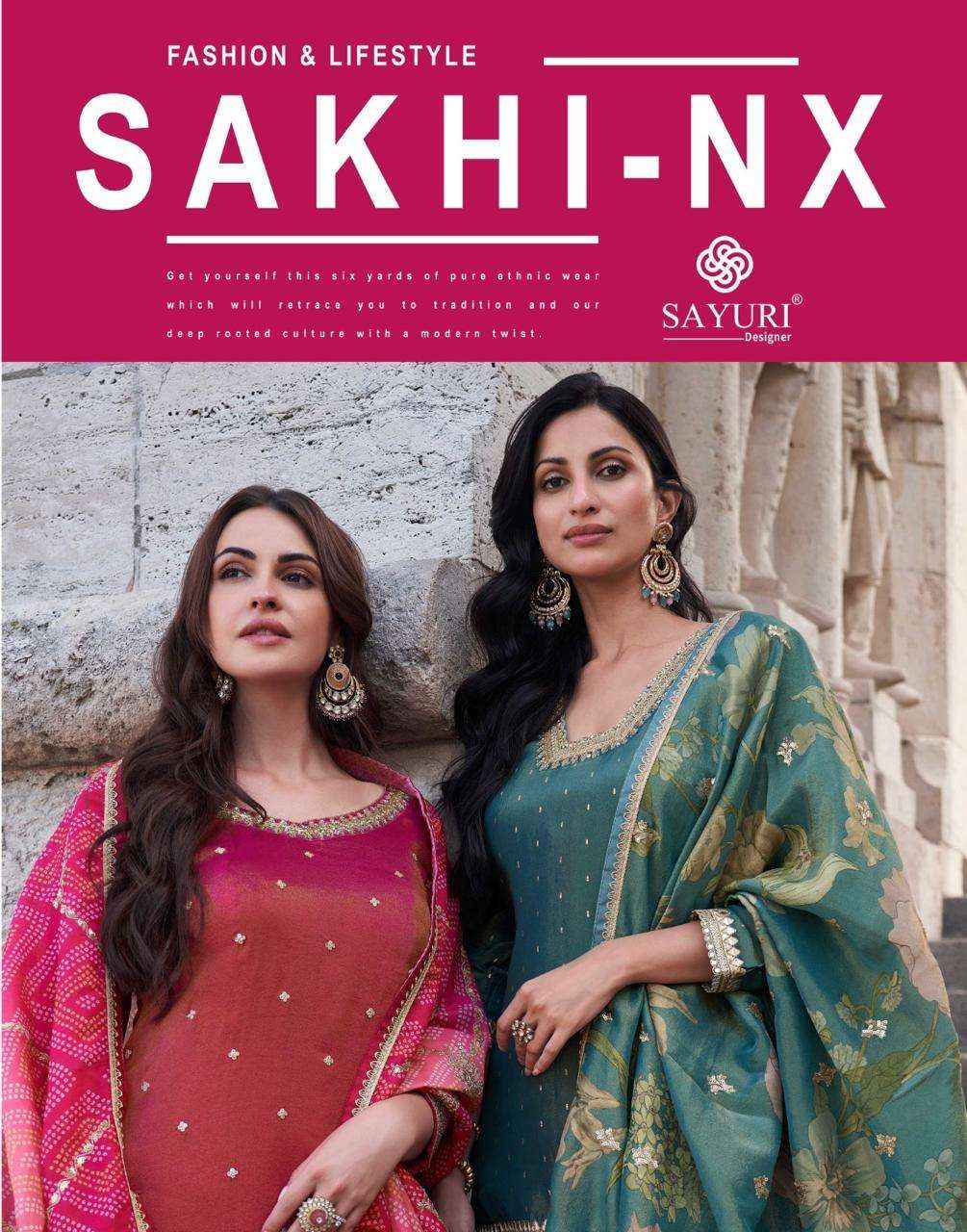 Sayuri Sakhi Nx 5646 To 5648 Designer Palazzo Style Suit Latest Dress Material Wholesale Price ( 3 Pcs Catalog )