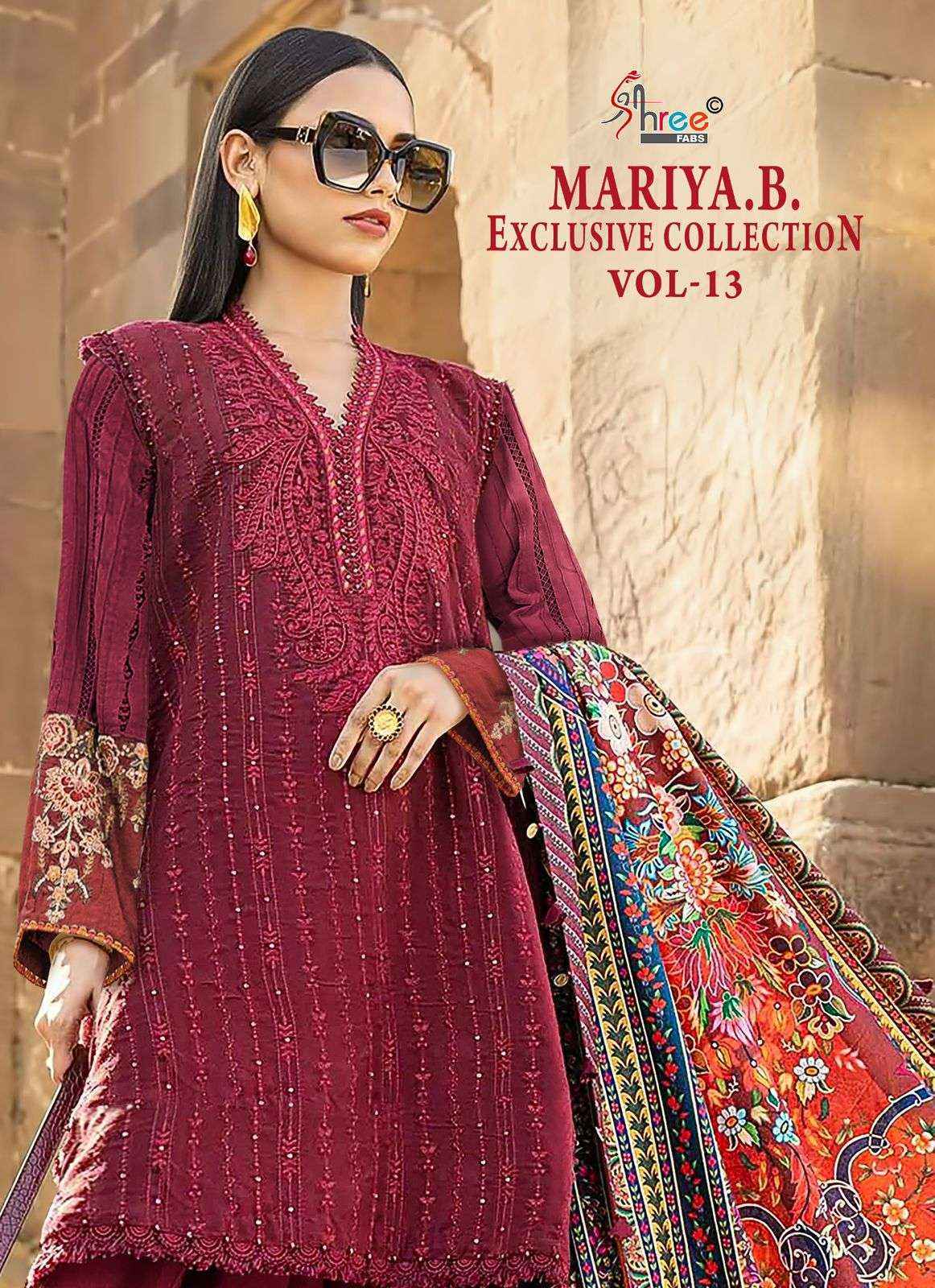 Shree Fabs Maria B Exclusive Collection Vol 13 Dress Material ( 6 pcs Catalogue )