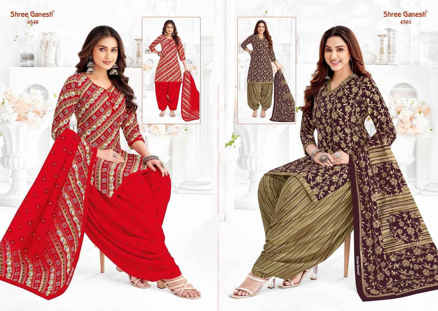 Shree Ganesh Hansika Vol 25 Cotton Salwar Kameez Wholesale Price ( 36 Pcs Catalog )